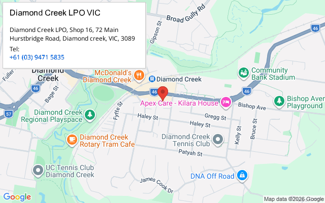 Diamond Creek LPO VIC