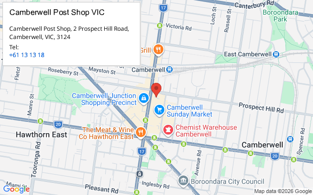 Camberwell Post Shop VIC
