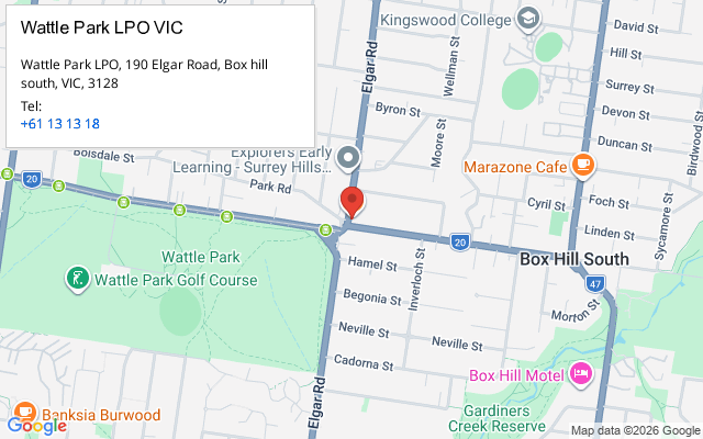 Wattle Park LPO VIC