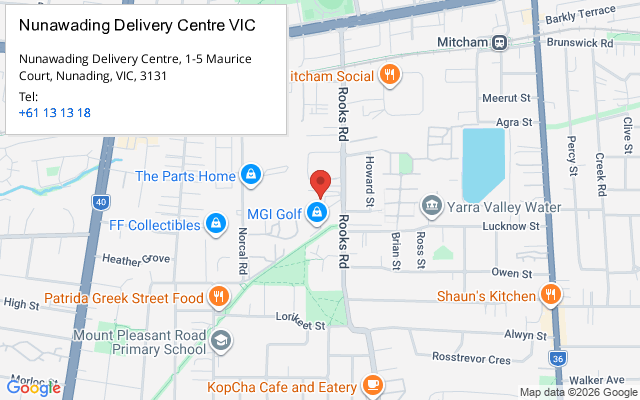 Nunawading Delivery Centre VIC