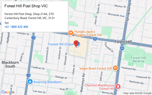 Forest Hill Post Shop VIC