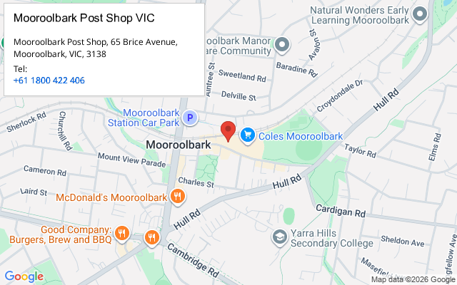 Mooroolbark Post Shop VIC