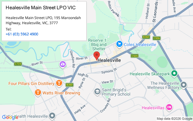 Healesville Main Street LPO VIC