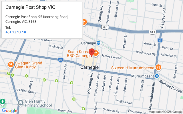 Carnegie Post Shop VIC