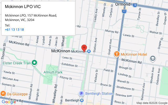 Mckinnon LPO VIC