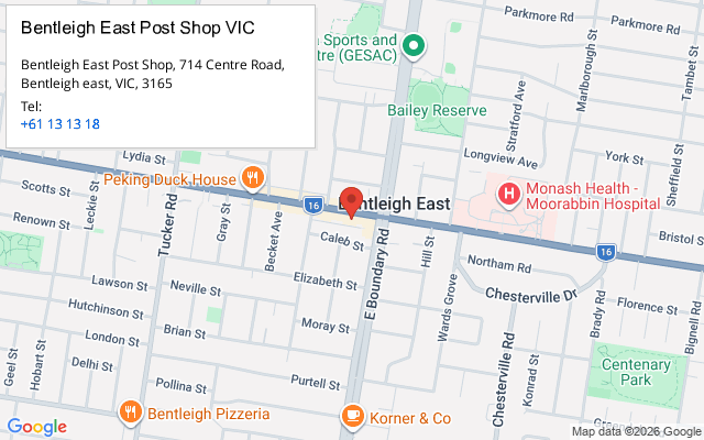 Bentleigh East Post Shop VIC