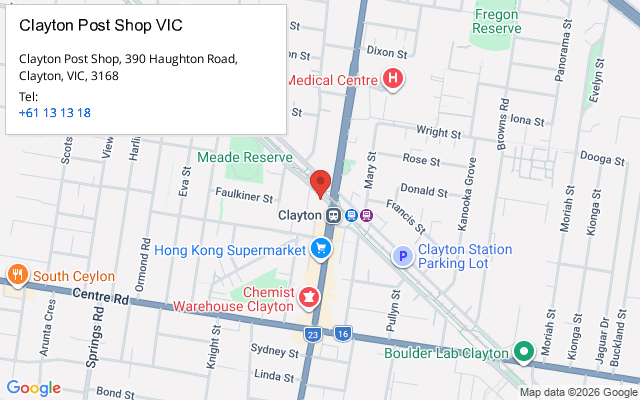 Clayton Post Shop VIC