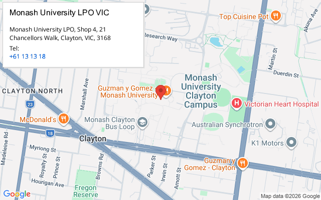Monash University LPO VIC