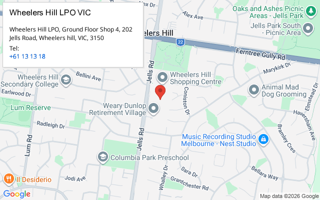 Wheelers Hill LPO VIC