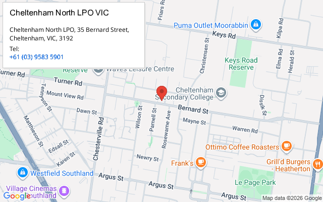 Cheltenham North LPO VIC