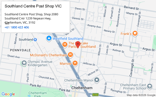 Southland Centre Post Shop VIC