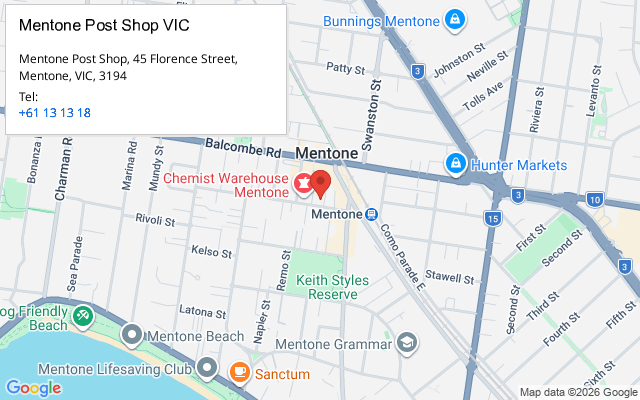 Mentone Post Shop VIC