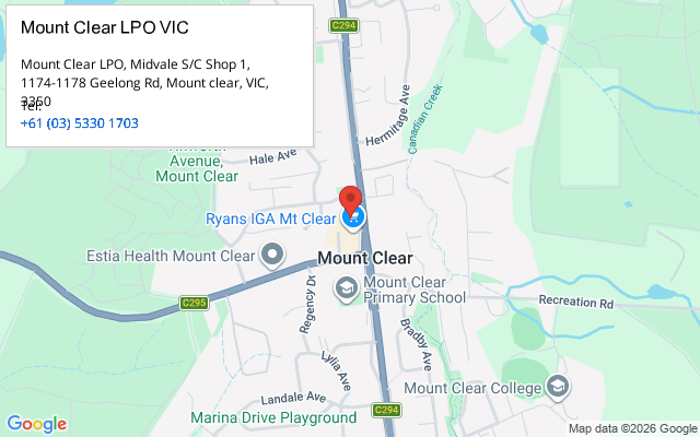 Mount Clear LPO VIC