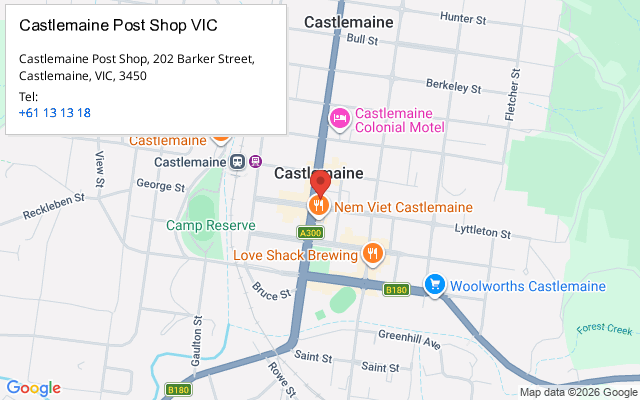 Castlemaine Post Shop VIC