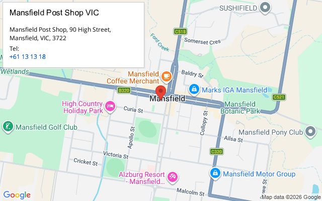 Mansfield Post Shop VIC
