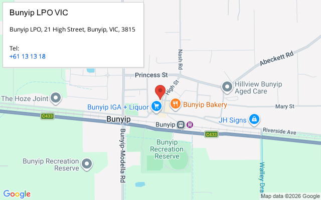 Bunyip LPO VIC