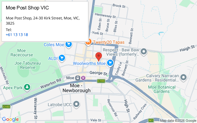 Moe Post Shop VIC