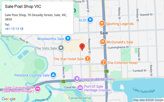 Sale Post Shop VIC