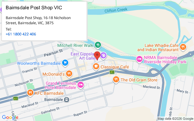 Bairnsdale Post Shop VIC
