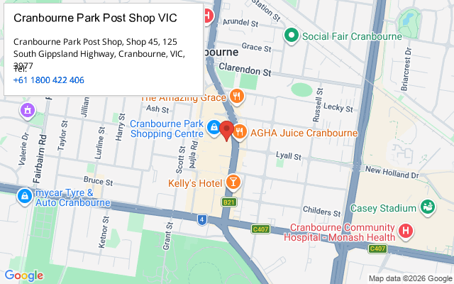 Cranbourne Park Post Shop VIC