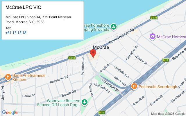 McCrae LPO VIC