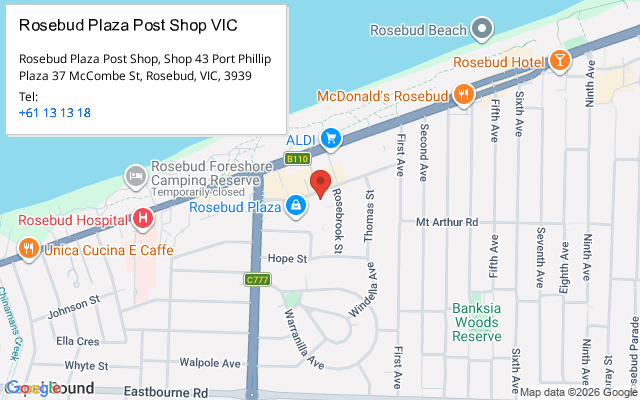 Rosebud Plaza Post Shop VIC