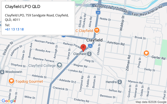 Clayfield LPO QLD