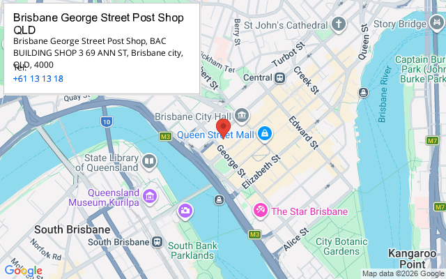 Brisbane George Street Post Shop QLD