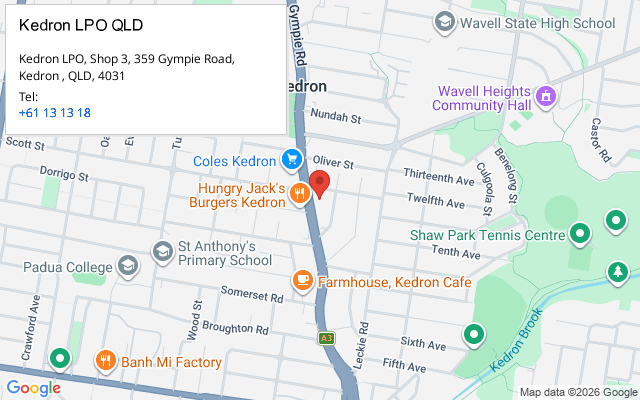 Kedron LPO QLD