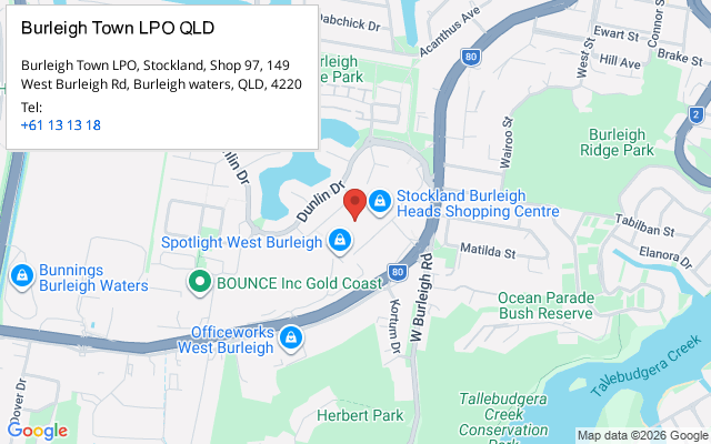 Burleigh Town LPO QLD