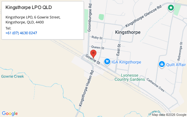 Kingsthorpe LPO QLD