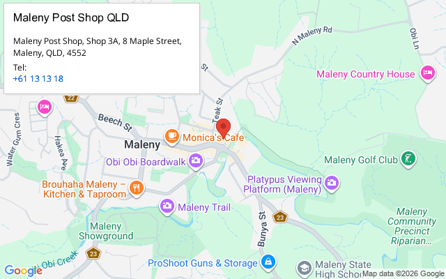Maleny Post Shop QLD