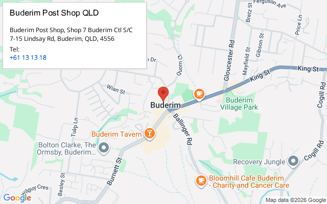 Buderim Post Shop QLD