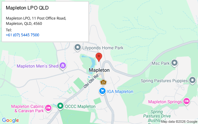 Mapleton LPO QLD