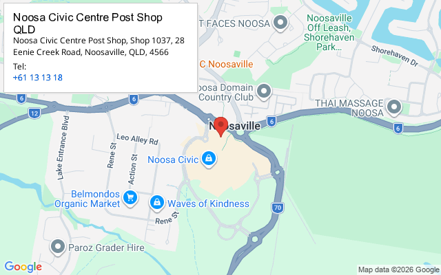Noosa Civic Centre Post Shop QLD