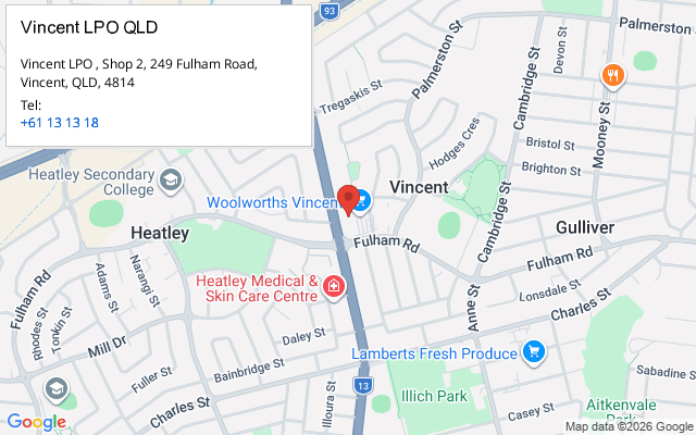 Vincent LPO QLD