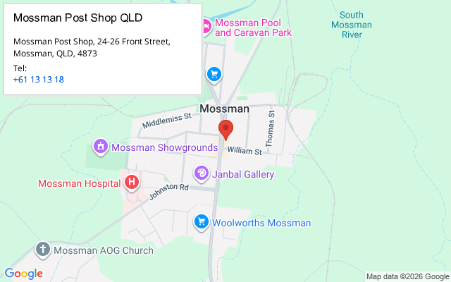 Mossman Post Shop QLD