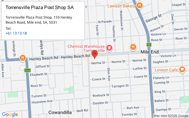 Torrensville Plaza Post Shop SA