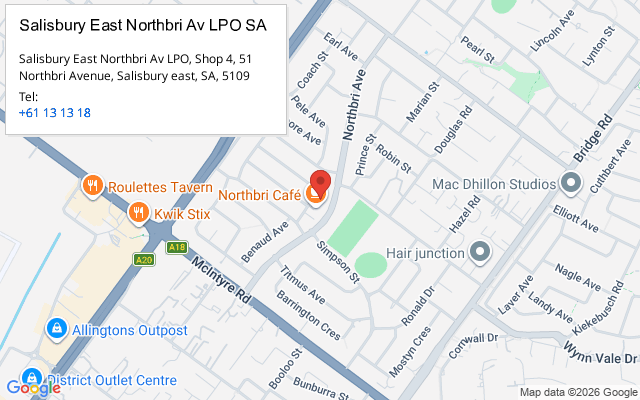 Salisbury East Northbri Av LPO SA