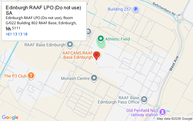 Edinburgh RAAF LPO (Do not use) SA