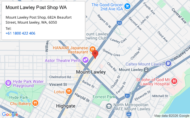 Mount Lawley Post Shop WA