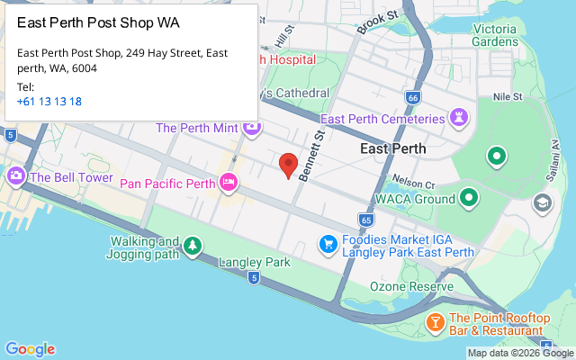 East Perth Post Shop WA