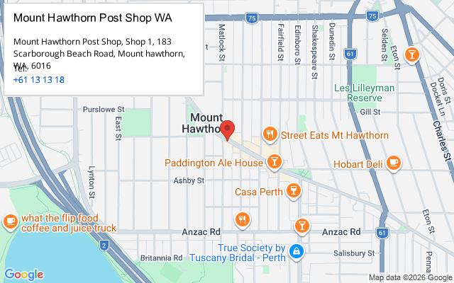 Mount Hawthorn Post Shop WA