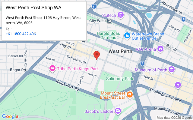 West Perth Post Shop WA