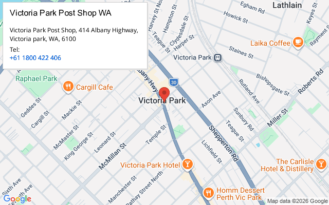 Victoria Park Post Shop WA