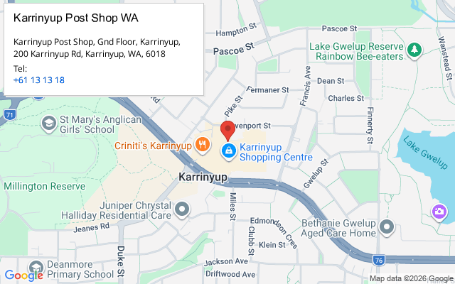 Karrinyup Post Shop WA