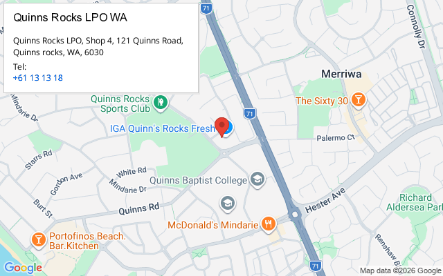 Quinns Rocks LPO WA