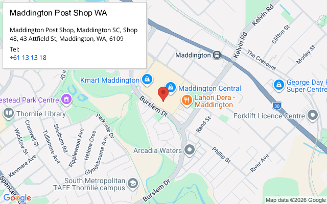 Maddington Post Shop WA