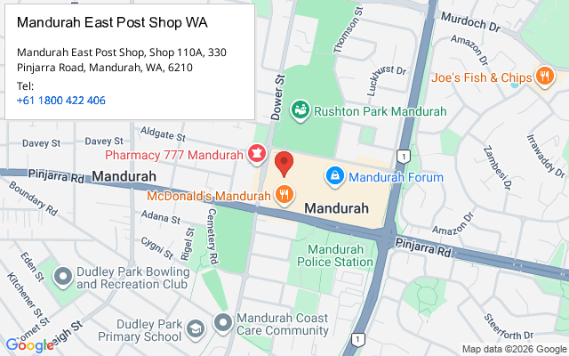Mandurah East Post Shop WA