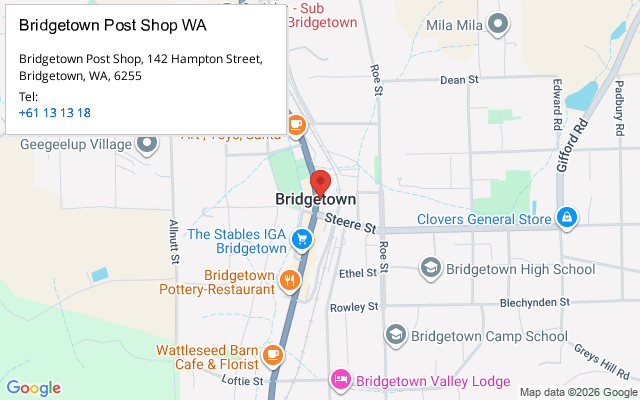 Bridgetown Post Shop WA
